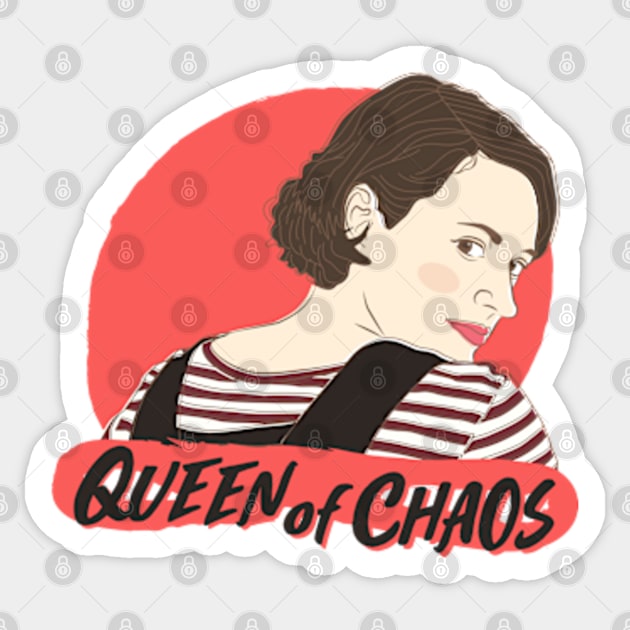 Queen of Chaos Sticker by Plan8